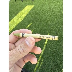 Crayola Crayon - Olive Green - Binney & Smith Retired Rare Color Vintage Unused